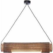 Hanglamp Bhutan - Bamboe/Zwart - 85x15x15cm