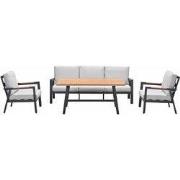Garden Impressions Lissabon lounge dining set 4-delig stoel-bank - val...