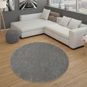 Laagpolig Effen Uni Vloerkleed Porera - Antraciet - 160x220 cm