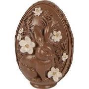 Clayre & Eef Decoratie Beeld Ei Ø 9x13 cm Bruin Kunststof