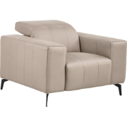 OMMEL - Fauteuil - Taupe - Veganistisch eco-leer