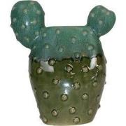 Set v 2 Cactus Vazen-15x23/15x17cm-Keramiek-Groen-Housevitamin