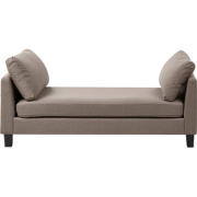 ARCHIANE - Chaise longue - Taupe - Polyester