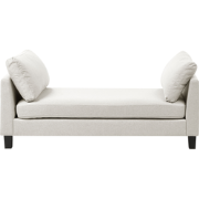 ARCHIANE - Chaise longue - Lichtbeige - Polyester