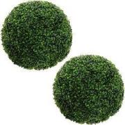 Set van 2 kunstmatige buxus bollen Ø45 cm Onderhoudsvriendelijke decor...