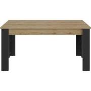 Rechthoekige tafel 4 poten 1 verlengstuk L200 cm - TRUST