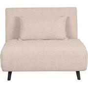 LABEL51 Slaapbank Single - Naturel - - Single | Zwarte Poot