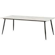 Eettafel Jules Sintered Stone Marmerlook Wit