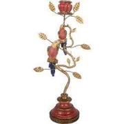 Clayre & Eef Kandelaar 16x9x33 cm Goudkleurig Kunststof