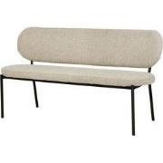 Eetkamerbank Taupe Stof - Diepte 63cm - Zitbreedte 160cm - Maddie