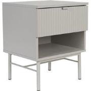 Nachtkastje Vierkant - Wit Gelakt - 41x40x55cm - Cayo