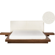 ZEN - Tweepersoonsbed - Bruin - 160 x 200 cm - Bouclé