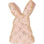 Clayre & Eef Deurstopper Konijn 20x7x31 cm Roze Polyester