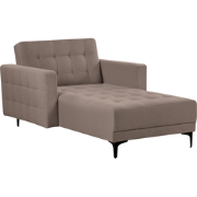 ABERDEEN - Chaise longue - Taupe - Stof