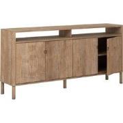 DTP Home Dresser Apollo, 4 doors, 2 open racks,90x190x40 cm, recycled ...