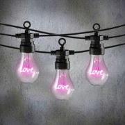 Luca Lighting Love LED Lichtsnoer Buiten - L450 cm - Roze
