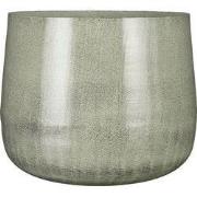 Mica Decorations Benson Bloempot - H32 x Ø37 cm - Metaal - Lichtgrijs