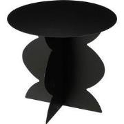 Mica Decorations Rafi Bijzettafel - H40 x Ø45 cm - IJzer - Zwart