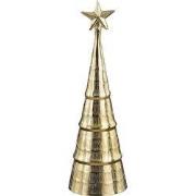 Mica Decorations Decoratie Kerstboom - H36 x Ø11 cm - Aluminium - Goud