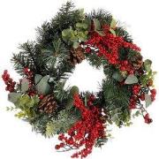 Mica Decorations Harvey Kerstkrans met Dennenappels - H11 x Ø40 cm - R...