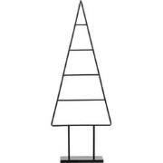 Mica Decorations Decoratie Kerstboom - L34 x B12 x H90 cm - IJzer - Zw...