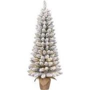 Black Box Trees Gerlos Kerstboom met Verlichting in Jute Zak - op Batt...