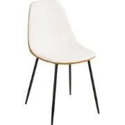 Mica Decorations Tallos Eetkamerstoel - Gerecycled Polyester - Off Whi...