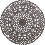 PTMD Farris Brown Round Mdf Wall Panel Carved L