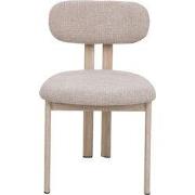 Eetkamerstoel Beige/Travertin - Noor - Set van 2