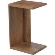 Bijzettafel Donkerbruin Hout - 36x28x56cm - Nila