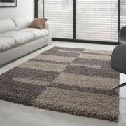 Manhattan Shaggy vloerkleed - taupe - 80 X 250 CM