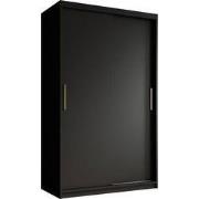 Meubella - Kledingkast Mandalin - Zwart - 120 cm