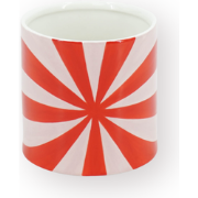 Pot - Flowerpot - Swirl - Red/Pink - 12.5x12.5x13cm
