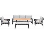 Garden Impressions Lissabon lounge dining set 5-delig stoel-bank - val...