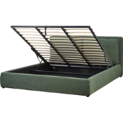 BAJONNA - Bed opbergruimte - Donkergroen - 180 x 200 cm - Polyester