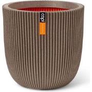 Pot bol Groove NL 35x34 ivoor bloempot