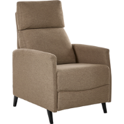 SELVIK - Relaxfauteuil - Bruin - Polyester