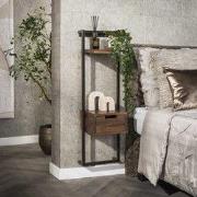 Hoyz Collection - Nachtkastje Air Solid XS 1 Lade - Massief Acacia Bru...