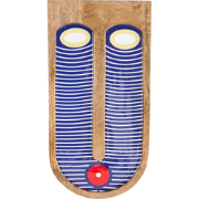 JIMETA - Wanddecoratie - Blauw - Mangohout