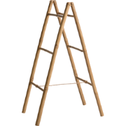 MOJANDA - Handdoekstandaard - Natuurlijk - Bamboehout