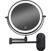 Make-Up Spiegel - Batterij - Zwart - 1-5x Vergroting