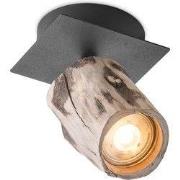 Home sweet home LED opbouwspot Wood - zwart