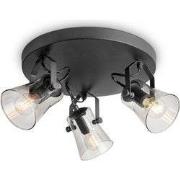 Home sweet home LED opbouwspot Edge 3L rond - zwart