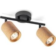 Vintage stijl Plafondspots - Natural - Metaal en Kurk Spotlights - 26 ...