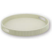 Tray/Plateau - Round - MDF - Sand - 35x35x4cm