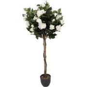 Clayre & Eef Kunstplant Roos 120 cm Wit Kunststof