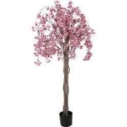 Clayre & Eef Kunstboom Perzikbloesem 30x30x150 cm Roze Kunststof