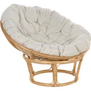 SALVO - Fauteuil - Lichtbeige - Rotan