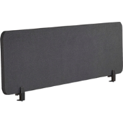 WALLY - Bureauscherm - Donkergrijs - 120 x 40 cm - Polyester