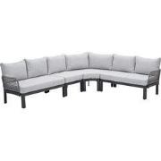 Garden Impressions Milan loungeset 4-delig - donker grijs